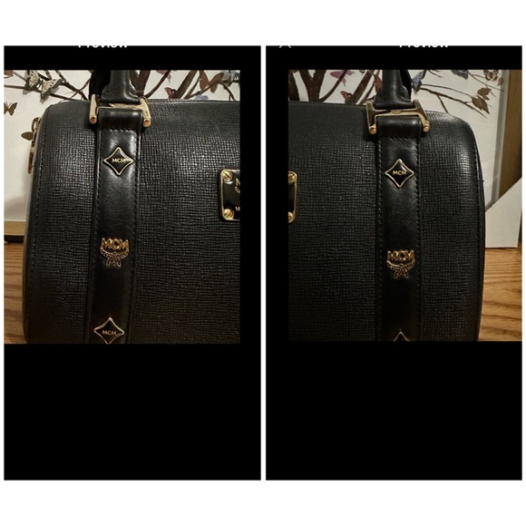 {VGUC} MCM cute leather hand bag - Picture 14 of 15